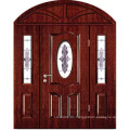 Beautiful exterior solid double wooden door design